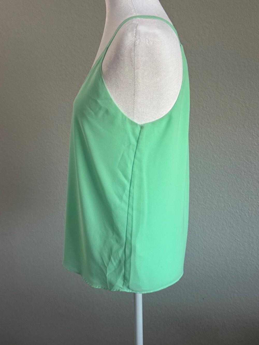 Naked Zebra Mint Green V neck Cami Top Size Small - Picture 3 of 9
